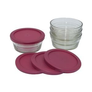 Smart Home 8oz Glass Containers with Lid Food Storage Set Meal Prep Containers
